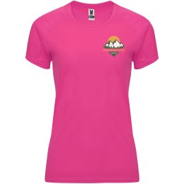 Bahrain sportowa koszulka damska z krótkim rękawem pink fluor (R04084P1)