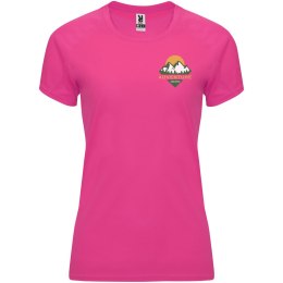 Bahrain sportowa koszulka damska z krótkim rękawem pink fluor (R04084P4)