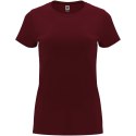 Capri koszulka damska z krótkim rękawem garnet (R66832P1)