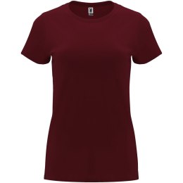 Capri koszulka damska z krótkim rękawem garnet (R66832P1)