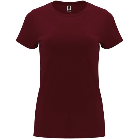 Capri koszulka damska z krótkim rękawem garnet (R66832P1)