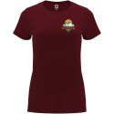 Capri koszulka damska z krótkim rękawem garnet (R66832P2)