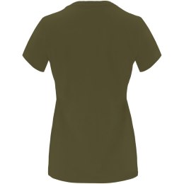 Capri koszulka damska z krótkim rękawem militar green (R66835M3)