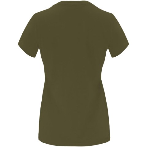 Capri koszulka damska z krótkim rękawem militar green (R66835M4)