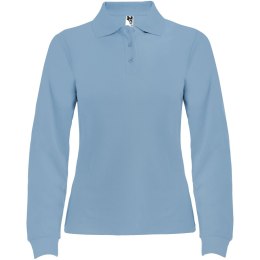 Estrella koszulka damska polo z długim rękawem błękitny (R66362H1)