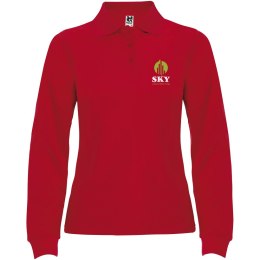 Estrella koszulka damska polo z długim rękawem czerwony (R66364I1)