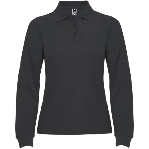 Estrella koszulka damska polo z długim rękawem dark lead (R66364B4)