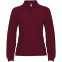 Estrella koszulka damska polo z długim rękawem garnet (R66362P2)