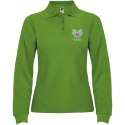 Estrella koszulka damska polo z długim rękawem grass green (R66365C1)