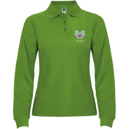 Estrella koszulka damska polo z długim rękawem grass green (R66365C2)