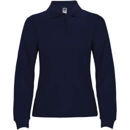 Estrella koszulka damska polo z długim rękawem navy blue (R66361R2)