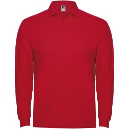 Estrella koszulka męska polo z długim rękawem czerwony (R66354I1)