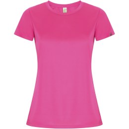 Imola sportowa koszulka damska z krótkim rękawem pink fluor (R04284P1)