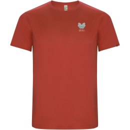 Imola sportowa koszulka dziecięca z krótkim rękawem czerwony (K04274ID)