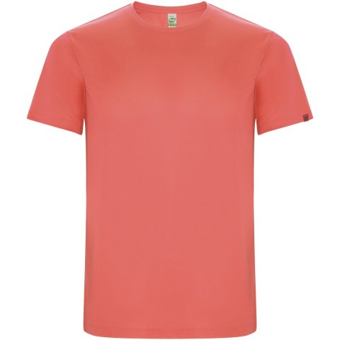 Imola sportowa koszulka dziecięca z krótkim rękawem fluor coral (K04272KD)