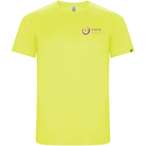 Imola sportowa koszulka dziecięca z krótkim rękawem fluor yellow (K04271CD)
