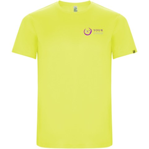 Imola sportowa koszulka dziecięca z krótkim rękawem fluor yellow (K04271CM)