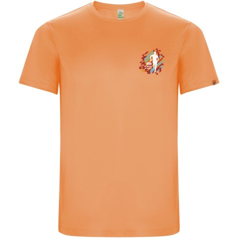 Imola sportowa koszulka męska z krótkim rękawem fluor orange (R04273L4)