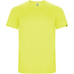 Imola sportowa koszulka męska z krótkim rękawem fluor yellow (R04271C1)