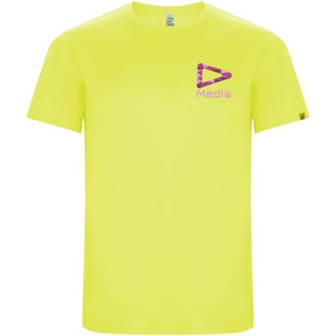 Imola sportowa koszulka męska z krótkim rękawem fluor yellow