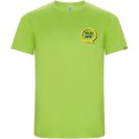 Imola sportowa koszulka męska z krótkim rękawem lime / green lime (R04272X1)