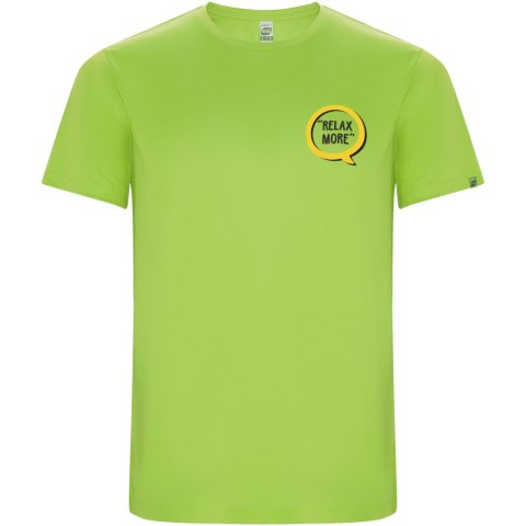 Imola sportowa koszulka męska z krótkim rękawem lime / green lime