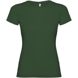 Jamaica koszulka damska z krótkim rękawem butelkowa zieleń (R66274Z1)