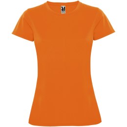 Montecarlo sportowa koszulka damska z krótkim rękawem fluor orange (R04233L1)