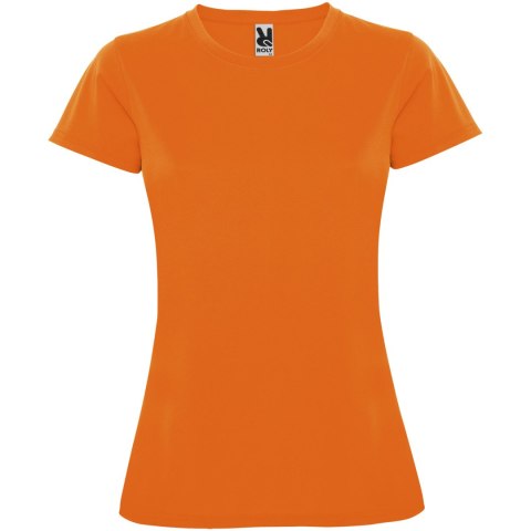 Montecarlo sportowa koszulka damska z krótkim rękawem fluor orange (R04233L2)