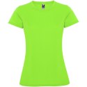 Montecarlo sportowa koszulka damska z krótkim rękawem lime / green lime (R04232X3)