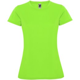 Montecarlo sportowa koszulka damska z krótkim rękawem lime / green lime (R04232X4)