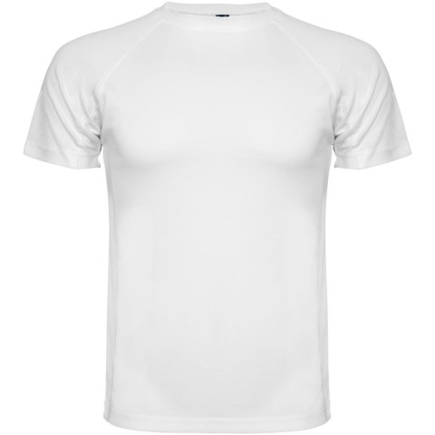 Montecarlo sportowa koszulka dziecięca z krótkim rękawem biały (K04251ZD)
