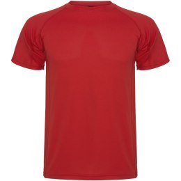 Montecarlo sportowa koszulka dziecięca z krótkim rękawem czerwony (K04254ID)