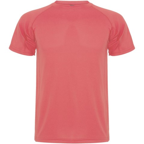 Montecarlo sportowa koszulka dziecięca z krótkim rękawem fluor coral (K04252KD)