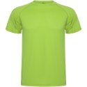 Montecarlo sportowa koszulka dziecięca z krótkim rękawem lime / green lime (K04252XH)
