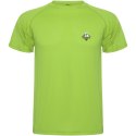 Montecarlo sportowa koszulka dziecięca z krótkim rękawem lime / green lime (K04252XM)