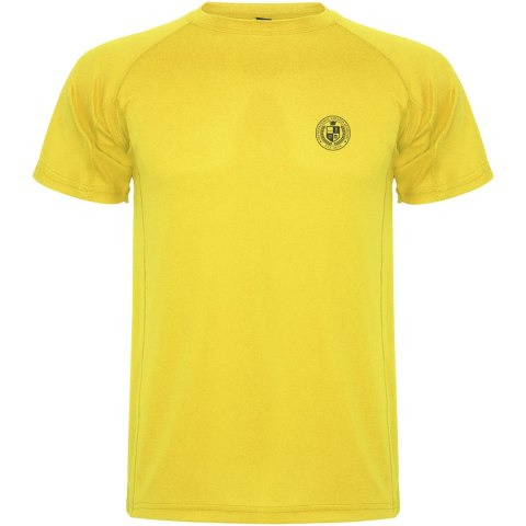 Montecarlo sportowa koszulka dziecięca z krótkim rękawem żółty (K04251BH)