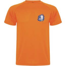 Montecarlo sportowa koszulka męska z krótkim rękawem fluor orange (R04253L2)