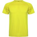 Montecarlo sportowa koszulka męska z krótkim rękawem fluor yellow (R04251C1)