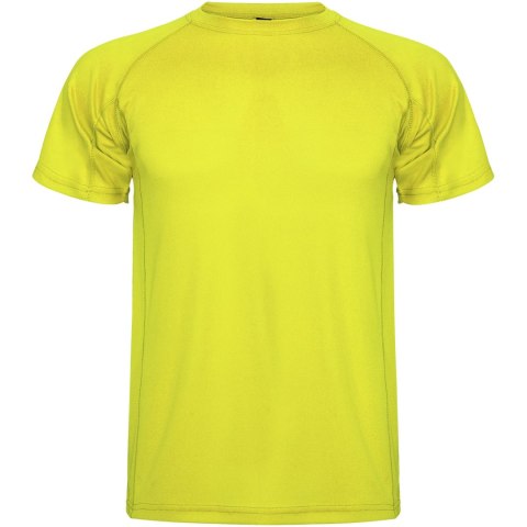 Montecarlo sportowa koszulka męska z krótkim rękawem fluor yellow (R04251C1)