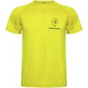 Montecarlo sportowa koszulka męska z krótkim rękawem fluor yellow (R04251C2)