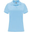 Monzha sportowa koszulka damska polo z krótkim rękawem błękitny (R04102H2)