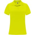 Monzha sportowa koszulka damska polo z krótkim rękawem fluor yellow (R04101C2)