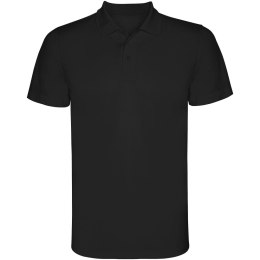 Monzha sportowa koszulka męska polo z krótkim rękawem czarny (R04043O4)