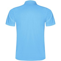 Monzha sportowa koszulka męska polo z krótkim rękawem turkusowy (R04044U1)