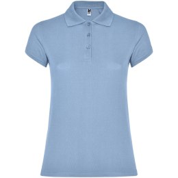 Star koszulka damska polo z krótkim rękawem błękitny (R66342H4)