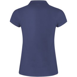 Star koszulka damska polo z krótkim rękawem blue denim (R66341K1)