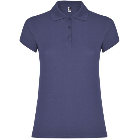 Star koszulka damska polo z krótkim rękawem blue denim (R66341K4)