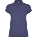 Star koszulka damska polo z krótkim rękawem blue denim (R66341K5)