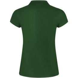 Star koszulka damska polo z krótkim rękawem butelkowa zieleń (R66344Z1)